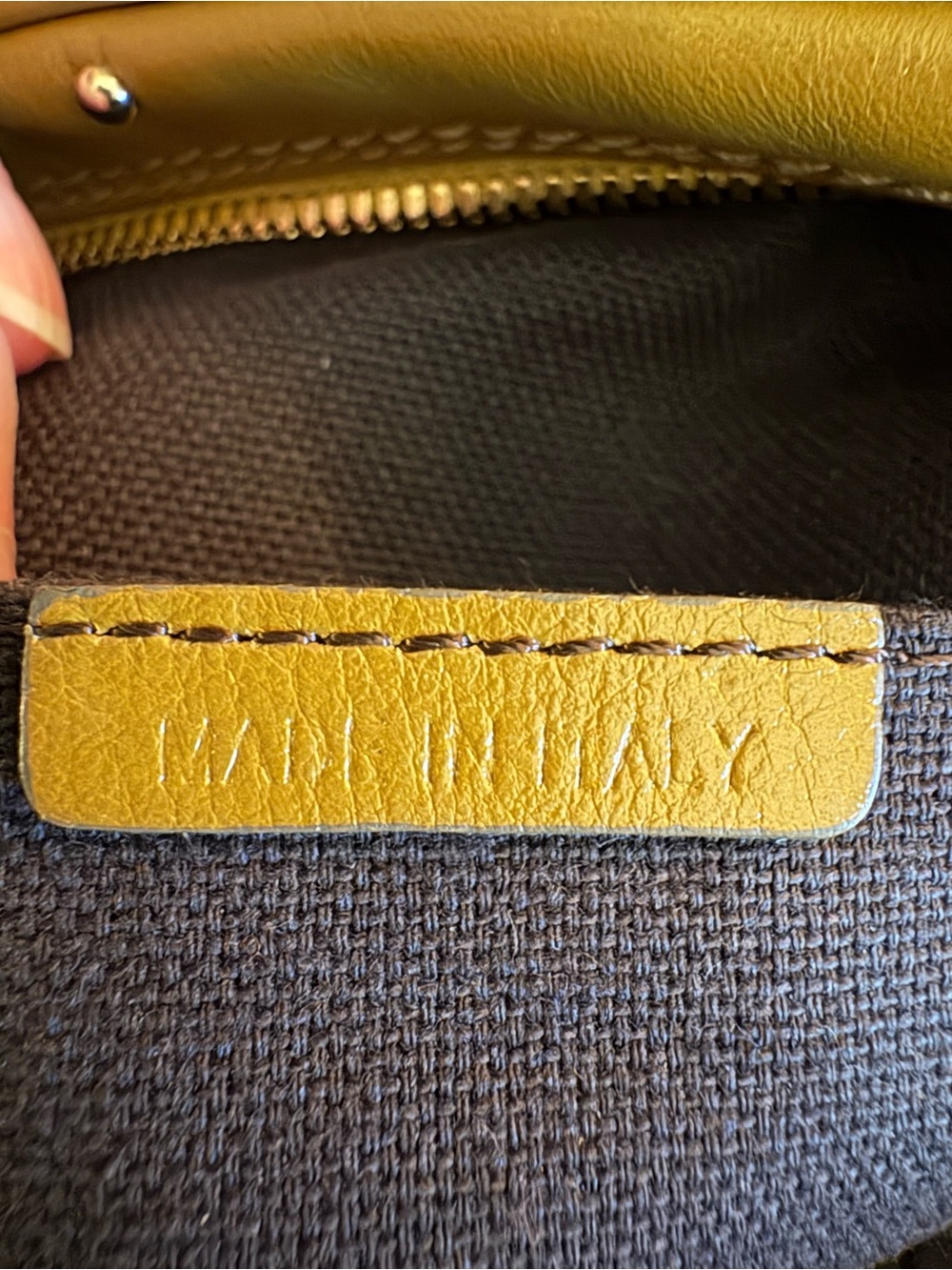 Burberry Orchard Studded Olive Leather Bowling Satchel Bag - Picture 16 of 17